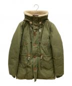 Snow peakスノーピーク）の古着「Waxed Down Jacket　JK-15AU403　ダウン　ジャケット　ミリタリー」｜オリーブ