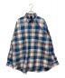 DAIWA PIER39（ダイワ ピア39）の古着「Tech Work Shirts Flannel Plaids　BE-88022　テック　ワーク　シャツ　チェック」｜ブルー×ホワイト