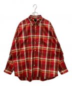 DAIWA PIER39ダイワ ピア39）の古着「Tech Work Shirts Flannel Plaids　BE-88022　テック　ワーク　シャツ　チェック」｜レッド
