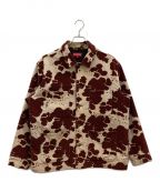 SUPREMEシュプリーム）の古着「20SS VELVET CHORE COAT　ベルベット　チョア　コート」｜ベージュ×ブラック