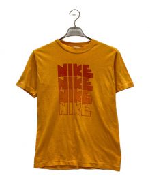 NIKE（ナイキ）の古着「70’ｓ ゴツナイキ ビンテージ 4連プリントTシャツ オレンジタグ TM表記」｜イエロー