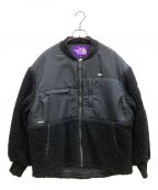 THE NORTHFACE PURPLELABEL×Ron Hermanザ・ノースフェイス パープルレーベル×ロンハーマン）の古着「Wool Boa Fleece Denali Jacket NA2154N ウールボア フリース デナリ ジャケット NA2154N」｜ブラック