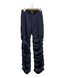 RANDY（ランディー）の古着「23SS SHOPPING CART ACCORDION PANTS ショッピングカート アコーディオンパンツ SS23-RPT03」｜ネイビー