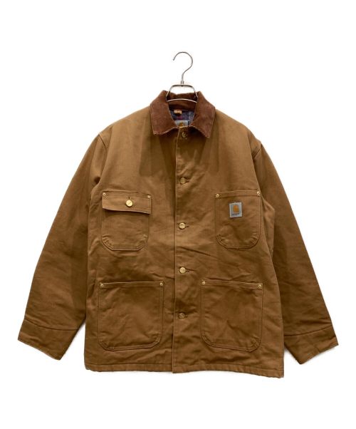 CarHartt（カーハート）CarHartt (カーハート) USA製　ブランケットチョアコート　ダック　ブラウン　ｺｰﾃﾞｭﾛｲ キャメル サイズ:Mの古着・服飾アイテム