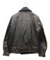 Hysteric Glamour (ヒステリックグラマー) レザー切り替えPコート ネイビー×ブラック サイズ:M：14800円