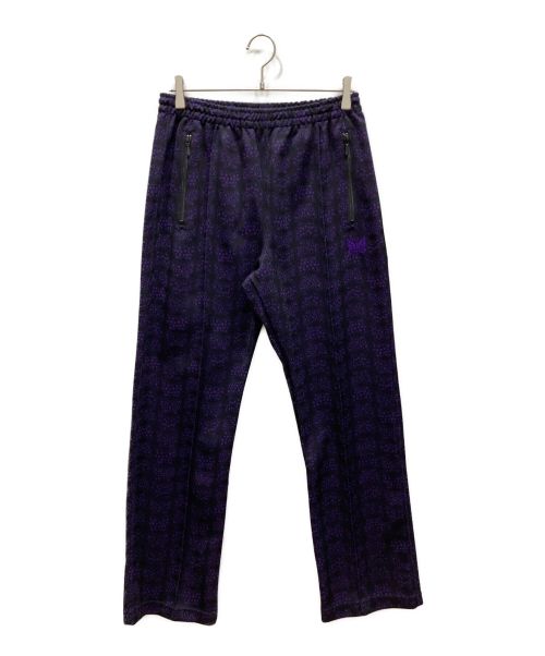 Needles（ニードルズ）Needles (ニードルズ) 別注 Track Pants/LQ407/トラックパンツ/ストレートパンツ ブラック×パープル サイズ:Mの古着・服飾アイテム