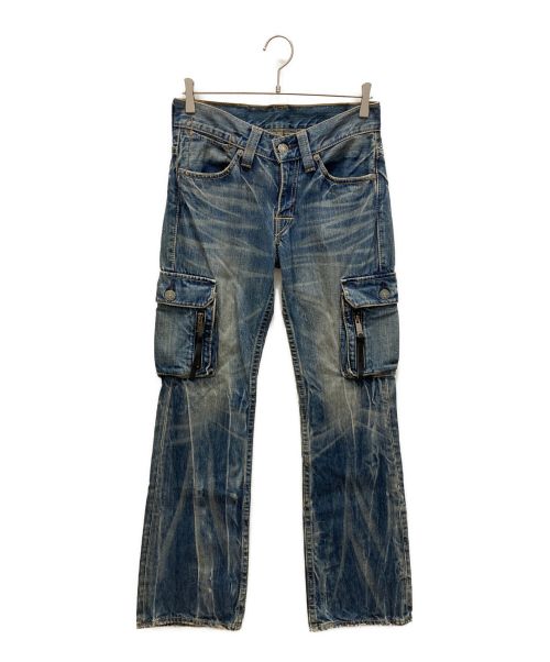 LEVI'S（リーバイス）LEVI'S (リーバイス) 507ブーツカットデニムカーゴパンツ ケミカルウォッシュ サイズ:W30 L32の古着・服飾アイテム