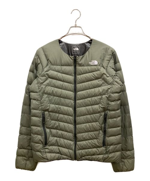 THE NORTH FACE（ザ ノース フェイス）THE NORTH FACE (ザ ノース フェイス) Thunder Roundneck Jacket サンダーラウンドネックジャケット オリーブ サイズ:Lの古着・服飾アイテム