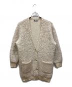 leur logetteルルロジェッタ）の古着「mohair nylon cardigan モヘア ナイロン カーディガン」｜アイボリー