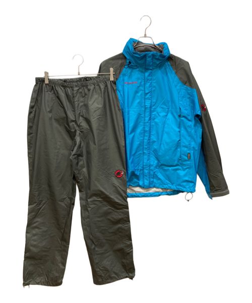 MAMMUT（マムート）MAMMUT (マムート) GORE-TEX CLIMATE Light Rain-Suits ブルー サイズ:Lの古着・服飾アイテム