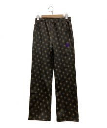 Needles×FREAK'S STORE（ニードルズ×フリークスストア）の古着「Track Pant - Poly Jq. トラックパンツ ポリエステル ジャガード LQ225」｜ブラック×ブラウン