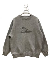 stussy（ステューシー）の古着「スニーカー刺繍クルーネックスウェット 紺タグ」｜グレー