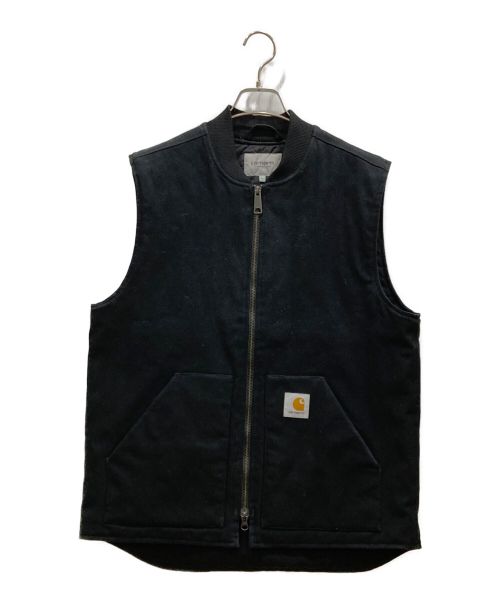 CarHartt（カーハート）CarHartt (カーハート) CLASSIC VEST　クラシックベスト　ダック　ｷﾙﾃｨﾝｸﾞ ブラック サイズ:Lの古着・服飾アイテム