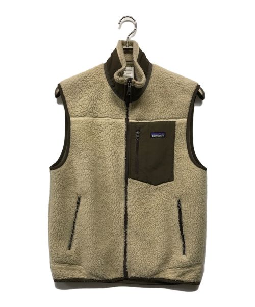 Patagonia（パタゴニア）Patagonia (パタゴニア) RetroX vest ホワイト×ブラウン サイズ:Mの古着・服飾アイテム