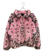 SUPREMEシュプリーム）の古着「Bandana Faux Fur Bomber Jacket　 バンダナフォウファーボンバージャケット」｜ピンク