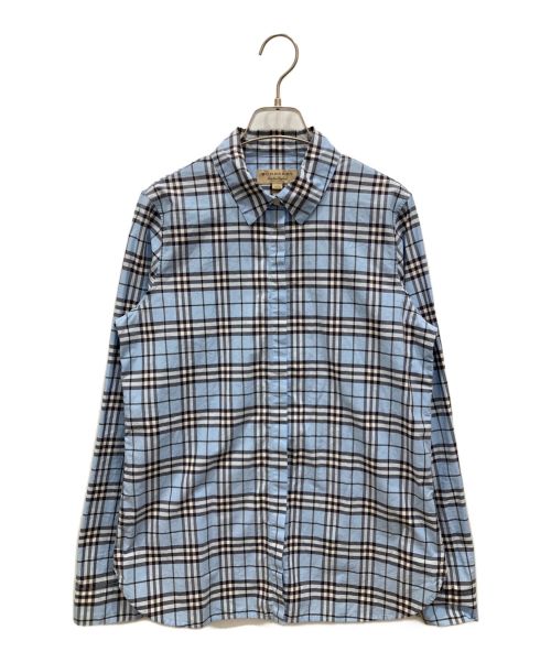 BURBERRY LONDON ENGLAND（バーバリー ロンドン イングランド）BURBERRY LONDON ENGLAND (バーバリー ロンドン イングランド) ノバチェックシャツ ブルー サイズ:40の古着・服飾アイテム