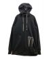 RICK OWENS DRKSHDW（リックオウエンス ダークシャドウ）の古着「cotton sweatshirt Pullover Hoodie　カスタム　スウェット　プルオーバー　パーカー　フーディー」｜ブラック