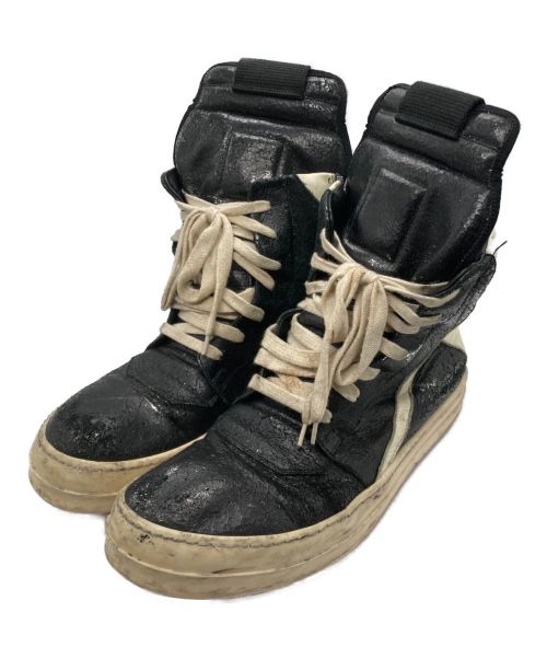 RICK OWENS（リックオウエンス）RICK OWENS (リック オウエンス) GEOBASKET　ジオバスケット　ハイカット　スニーカー ブラック サイズ:41の古着・服飾アイテム