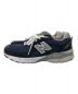 NEW BALANCE (ニューバランス) M990NB3 ローカットスニーカー ネイビー サイズ:27CM：18000円