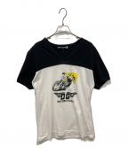 DOLCE & GABBANAドルチェ＆ガッバーナ）の古着「モーターサイクルTシャツ」｜ホワイト×ブラック