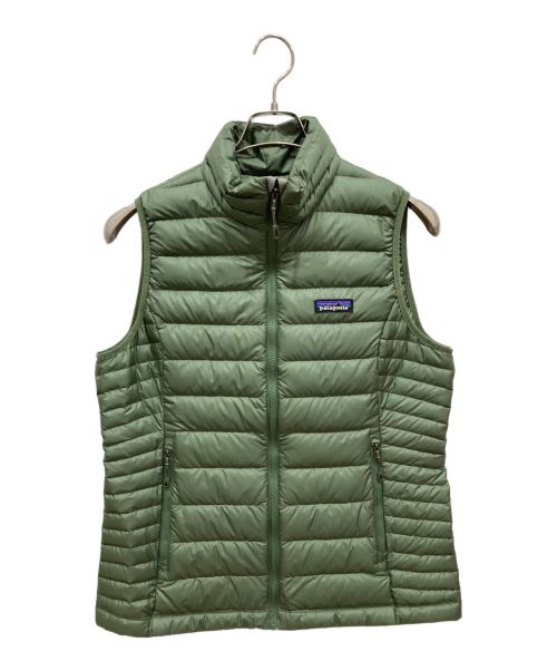 Patagonia（パタゴニア）Patagonia (パタゴニア) Women's Down Sweater Vest グリーン サイズ:SIZE Mの古着・服飾アイテム