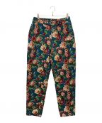 PLEASURESプレジャーズ）の古着「FLORA WOVEN PANTS　パンツ」｜ブルー×レッド