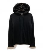 COMME des GARCONS HOMME PLUSコムデギャルソンオムプリュス）の古着「11AW ジップアップ ニット フーディ パーカー」｜ブラック