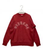 SUPREMEシュプリーム）の古着「Old English Crew Neck　スウェット」｜レッド