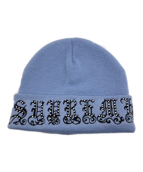 SUPREME（シュプリーム）SUPREME (シュプリーム) 21SS Old English Rhinestone Beanie  オールド イングリッシュ ラインストーン ビーニーの古着・服飾アイテム