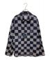 LOUIS VUITTON（ルイ ヴィトン）の古着「23AW Damier Wool Over Shirt 1AFAUL ダミエ ウール オーバー シャツ 」｜ネイビー