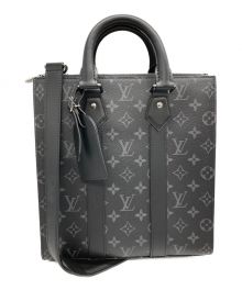 LOUIS VUITTON（ルイ ヴィトン）の古着「モノグラムエクリプス サックプラ クロス 2WAY ショルダーバッグ M46098」｜ブラック