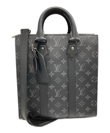 【中古・古着通販】LOUIS VUITTON (ルイ ヴィトン) モノグラムエクリプス サックプラ クロス 2WAY ショルダーバッグ M46098  ブラック｜ブランド・古着通販 トレファク公式【TREFAC FASHION】スマホサイト