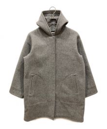 AURALEE（オーラリー）の古着「HEAVY MELTON HOODED COAT」｜グレー