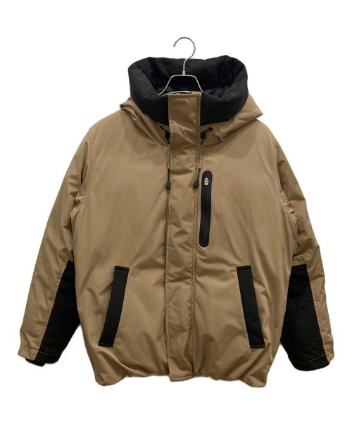 AVIREX（アヴィレックス）AVIREX (アヴィレックス) MILITARY FUNCTION DOWN HOODIE JACKET2 ベージュ サイズ:Mの古着・服飾アイテム