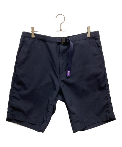 THE NORTHFACE PURPLELABEL（ザ・ノースフェイス パープルレーベル）THE NORTHFACE PURPLELABEL Polyester Tropical Field Shorts ポリエステル トロピカル フィールド ショーツ ネイビー サイズ:SIZE 91cm (W36)の古着・服飾アイテム