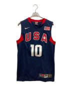 NIKE TEAMナイキチーム）の古着「2008年 北京五輪 コービーブライアント USA代表 バスケットボール ユニフォーム」｜ネイビー×レッド
