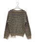 maison kitsune (メゾンキツネ) 23AW BOLD FOX HEAD CRAFTY COMFORT JUMPER コットン Vネック チルデンニット ネイビー×ブラウン サイズ:S：20000円