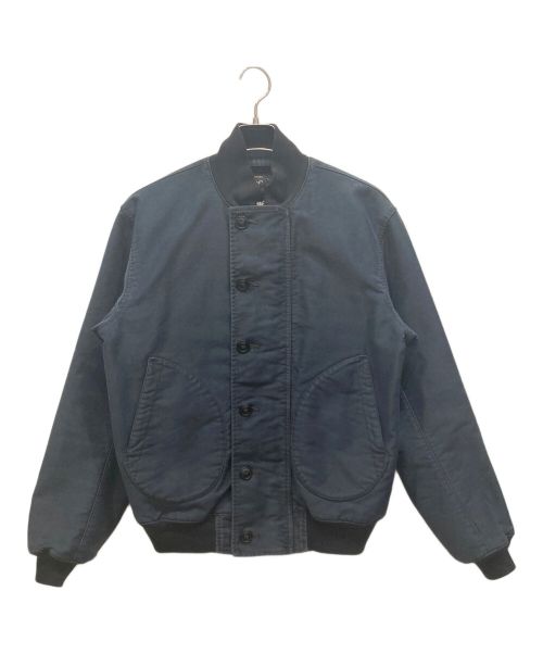 RRL（ダブルアールエル）RRL (ダブルアールエル) Lismore Deck Jacket　ミリタリージャケット ネイビー サイズ:Mの古着・服飾アイテム