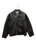 yoused（ユーズド）の古着「LEATHER URBAN RIDER'S JACKET　レザージャケット」｜ブラック