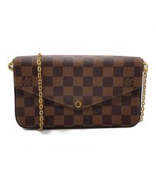 LOUIS VUITTON（ルイ ヴィトン）の古着「ダミエ ポシェットフェリシー」｜ブラウン