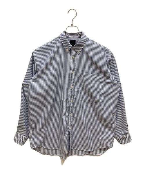 DAIWA（ダイワ）DAIWA (ダイワ) TECH BUTTON DOWN SHIRT L/S STRIPE　テックボタンダウンシャツ　ストライプ ブルー サイズ:Mの古着・服飾アイテム