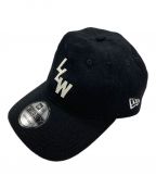 WTAPS×New Eraダブルタップス×ニューエラ）の古着「9TWENTY / CAP / WONY. FLANNEL. NEWERA. LLW　9トゥエンティ / キャップ / ウォニー.ランネル. ニューエラ」｜ブラック