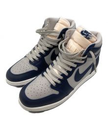 NIKE（ナイキ）の古着「AIR JORDAN 1 HIGH 85 エアジョーダン 1 ハイ 85 "ジョージタウン" カレッジ ネイビー/サミット ホワイト-テック グレー」｜グレー×ネイビー