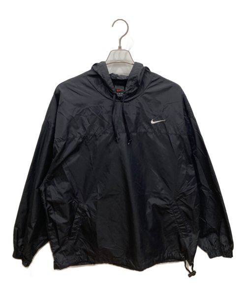 NIKE（ナイキ）NIKE (ナイキ) 90'sスウォッシュロゴナイロンプルオーバー ブラック サイズ:SIZE XLの古着・服飾アイテム