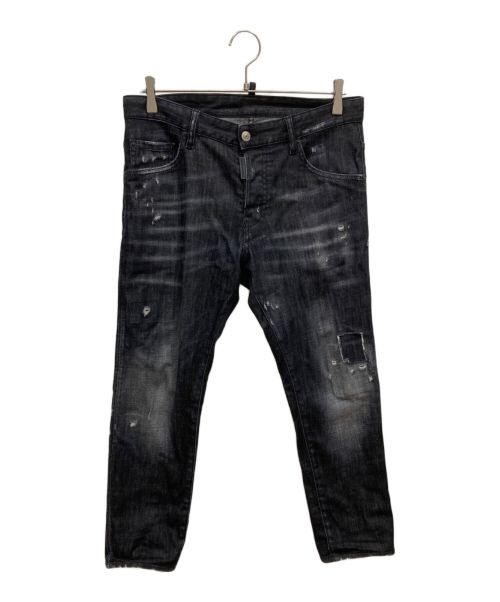 DSQUARED2（ディースクエアード）DSQUARED2 (ディースクエアード) Skater Jeans ブラック サイズ:46の古着・服飾アイテム