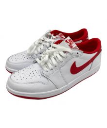 NIKE（ナイキ）の古着「JORDAN BRAND AIR JORDAN 1 RETRO LOW OG　スニーカー」｜ホワイト×レッド