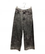 MAISON SPECIALメゾンスペシャル）の古着「11oz Chemical Over-Dye Denim Buggy Pants」｜ブラック