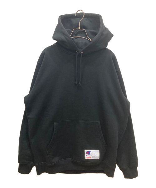 SUPREME（シュプリーム）SUPREME (シュプリーム) Champion (チャンピオン) Outline Hooded Sweatshirt ブラック サイズ:Ⅼの古着・服飾アイテム