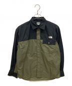 THE NORTH FACEザ ノース フェイス）の古着「L/S NUPTSE SHIRT」｜オリーブ