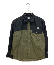 THE NORTH FACE（ザ ノース フェイス）の古着「L/S NUPTSE SHIRT」｜オリーブ